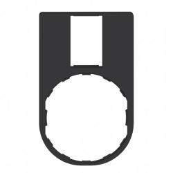 Harmony - porte étiquette plat 30x50 pour étiquette 18x27 - ZBZ33 Schneider Electric