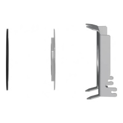 Harmony - Kit poussoir metallique d ia 30 a dia 22 - ZB4BZ012 Schneider Electric