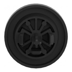 Harmony cabochon lisse flèche haute - noir pour poussoir rond Ø22 - ZBA335 Schneider Electric