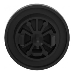 Harmony - capsule pour bouton poussoir - lisse - Ø22 - noir - ZBAF2 Schneider Electric