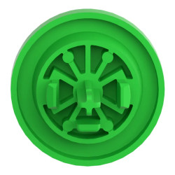 capsule BP flush 'START' vert - ZBAF333 Schneider Electric