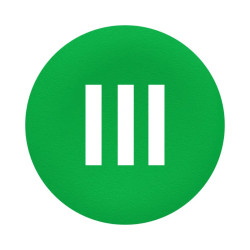 capsule BP flush 'III' vert - ZBAF337 Schneider Electric