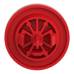 Harmony - capsule pour bouton poussoir - lisse - Ø22 - rouge - ZBAF4 Schneider Electric