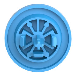 Harmony - capsule pour bouton poussoir - lisse - Ø22 - bleu - ZBAF6 Schneider Electric