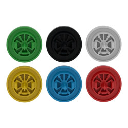 Harmony - capsule pour bouton poussoir - lisse - Ø22 - 6 couleurs - ZBAF9 Schneider Electric