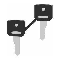 Harmony clé pour serrure - 421E - jeu de 2 - ZBG421E Schneider Electric