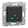 Chargeur USB C 65W Anthracite - NU501454 Schneider Electric