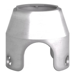 Harmony garde pour coup de poing Ø 40 et unité Ø22 mm - chromé - ZBZ1600 Schneider Electric