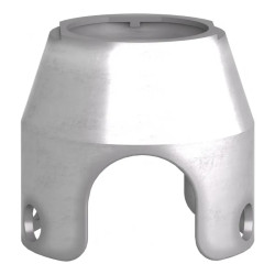 Harmony garde pour coup de poing Ø 40 et unité Ø22 mm - chromé - ZBZ1600 Schneider Electric