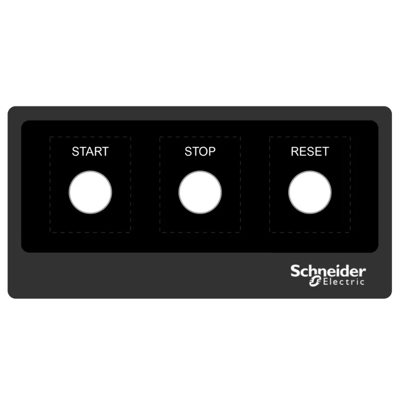 Harmony - plastron 200x100 - personnalisé via configurateur - ZBYLECUST02 Schneider Electric