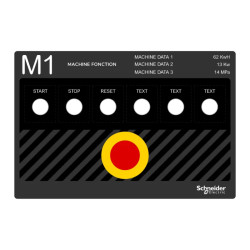 Harmony - plastron 300x200 - personnalisé via configurateur - ZBYLECUST04 Schneider Electric