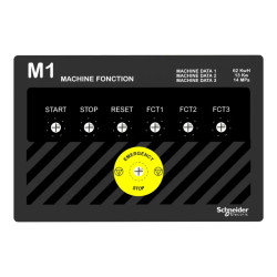 Harmony - plastron 300x200 - personnalisé via configurateur - ZBYLECUST04 Schneider Electric