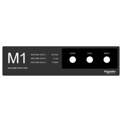 Harmony - plastron 400x100 - personnalisé via configurateur - ZBYLECUST07 Schneider Electric