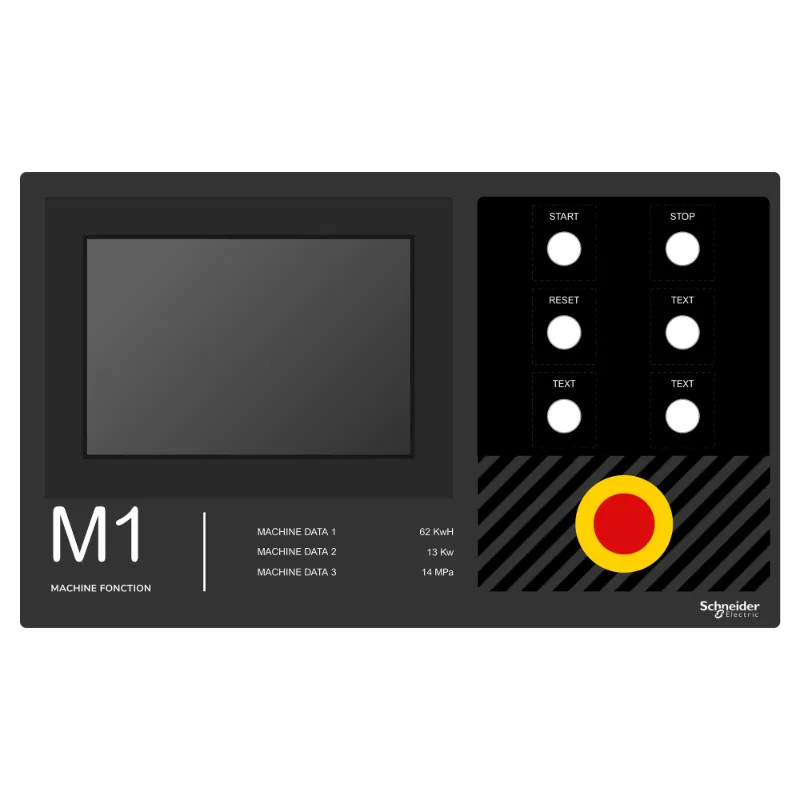 Harmony - plastron 500x300 - personnalisé via configurateur - ZBYLECUST11 Schneider Electric