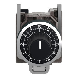 Harmony XB4 - tête + embase potentiomètre - Ø22 - axe Ø6,35mm - ZB4BD922 Schneider Electric