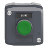 Harmony boite - 1 bouton poussoir vert affleurant Ø22 - 1F - Start - XALD101H29 Schneider Electric