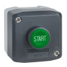 Harmony boite - 1 bouton poussoir vert affleurant Ø22 - 1F - Start - XALD103 Schneider Electric