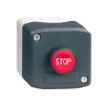Harmony boite - 1 bouton poussoir rouge affleurant Ø22 - 1O - Stop - XALD114 Schneider Electric