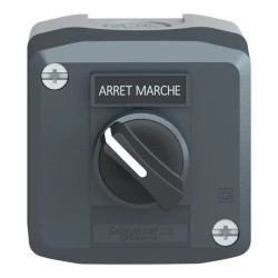 Harmony boite - 1 bouton tournant Ø22 à manette - 1F - XALD132 Schneider Electric