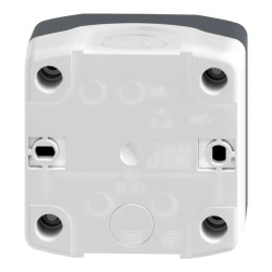 Harmony boite - 1 bouton tournant Ø22 à manette - 1F - XALD134 Schneider Electric