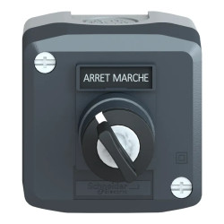 Harmony boite - 1 bouton tournant Ø22 à clé - 1F - XALD142 Schneider Electric