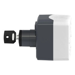 Harmony boite - 1 bouton tournant Ø22 à clé - 1F - XALD144 Schneider Electric