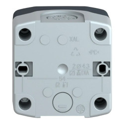 Harmony boite - 1 bouton tournant Ø22 à clé - 1F+1O - XALD144E Schneider Electric