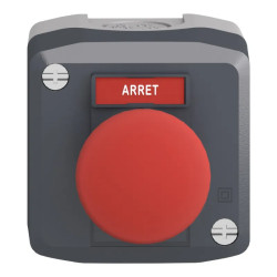 Harmony boite - 1 coup de poing rouge Ø40 - 1O - Arret - XALD164 Schneider Electric
