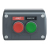 Harmony boite - 2 boutons poussoirs Ø22 - vert /rouge - XALD211 Schneider Electric