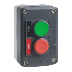 Harmony boite - 2 boutons poussoirs Ø22 - vert /rouge - XALD211H29 Schneider Electric