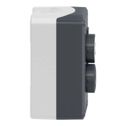 Harmony boite - 2 boutons poussoirs Ø22 - blanc /noir - XALD222 Schneider Electric