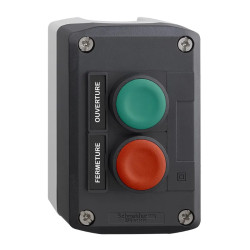 Harmony boite - 2 boutons poussoirs Ø22 - vert /rouge - XALD241 Schneider Electric