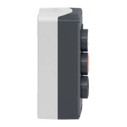 Harmony boite - 3 boutons poussoirs Ø22 - blanc /rouge /noir - XALD324 Schneider Electric