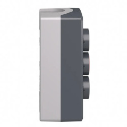 Harmony boite - 3 boutons poussoirs Ø22 - blanc /rouge /noir - XALD325 Schneider Electric