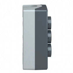 Harmony boite - 3 boutons poussoirs Ø22 - blanc /rouge /noir - XALD326 Schneider Electric
