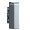 Harmony boite - 3 boutons poussoirs Ø22 - blanc /rouge /noir - XALD326 Schneider Electric