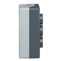 Harmony boite - 3 boutons poussoirs Ø22 - blanc /rouge /noir - XALD334 Schneider Electric