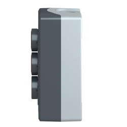 Harmony boite - 3 boutons poussoirs Ø22 - blanc /rouge /noir - XALD334 Schneider Electric