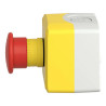 Harmony boite jaune - 1 arrêt d'urgence rouge Ø40 pousser-tirer - 1O - XALK198 Schneider Electric