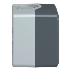 Harmony XAL - boite 1 trou Ø22 - couvercle gris foncé - fond gris clair - XALD01 Schneider Electric