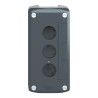 Harmony XAL - boite 3 trous Ø22 - couvercle gris foncé - fond gris clair - XALD03 Schneider Electric