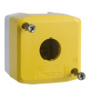 Harmony boite - 1 trou - couvercle jaune - fond gris clair - UL/CSA - XALK01H7 Schneider Electric