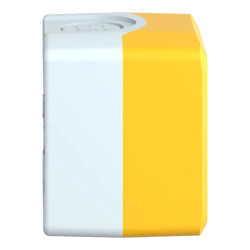 Harmony boite - 1 trou - couvercle jaune - fond gris clair - UL/CSA - XALK01H7 Schneider Electric