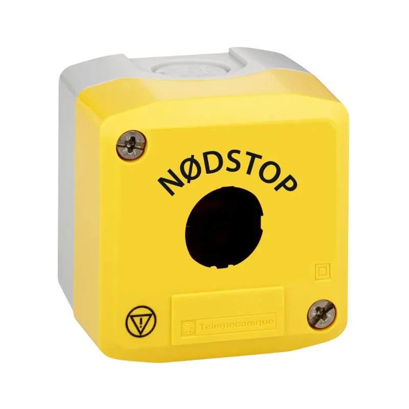 Harmony - Boite vide 1 bouton jaune marquage speci - XALK01TH26 Schneider Electric