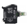 Bloc lum. boîte LED vert 230V - ZALVM3M Schneider Electric