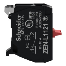 Harmony XAL - bloc contact O pour boite - raccordement vis étrier - ZENL1121 Schneider Electric