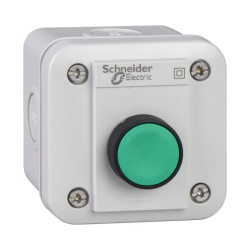BOITE BPL VERT 1 NO LED - XALE1W1B Schneider Electric
