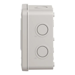 Harmony - boite vide XALE 2 trous - XB7 Ø22mm - IP54 - gris - lot de 5 - XALE2 Schneider Electric