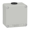 Boite métal vide grise - M20 x2 - non percée - 80x80x51,5 mm - UL cULus - XAPD11 Schneider Electric