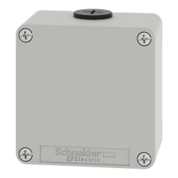 Boite métal vide grise - M20 x2 - non percée - 80x80x51,5 mm - UL cULus - XAPD11 Schneider Electric
